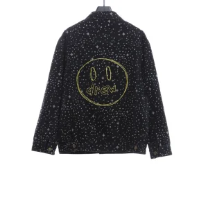 Splash ink denim jacket