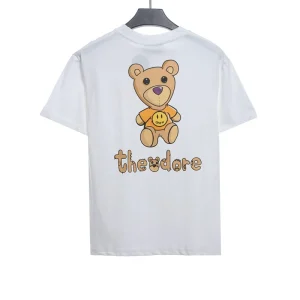 Cartoon funny bear print T-shirt