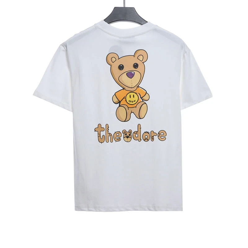 Cartoon funny bear print T-shirt