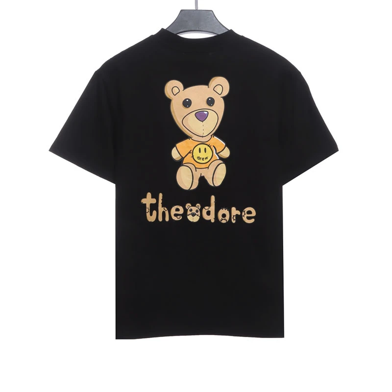 Cartoon funny bear print T-shirt - Image 2