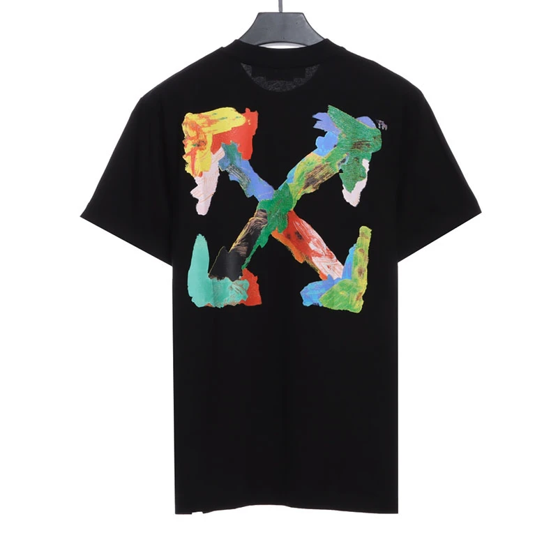Environmental Protection Ink Hand-painted Color graffiti T-shirt - Image 2