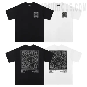 AMIRI bandana-appliqué cotton t-shirt