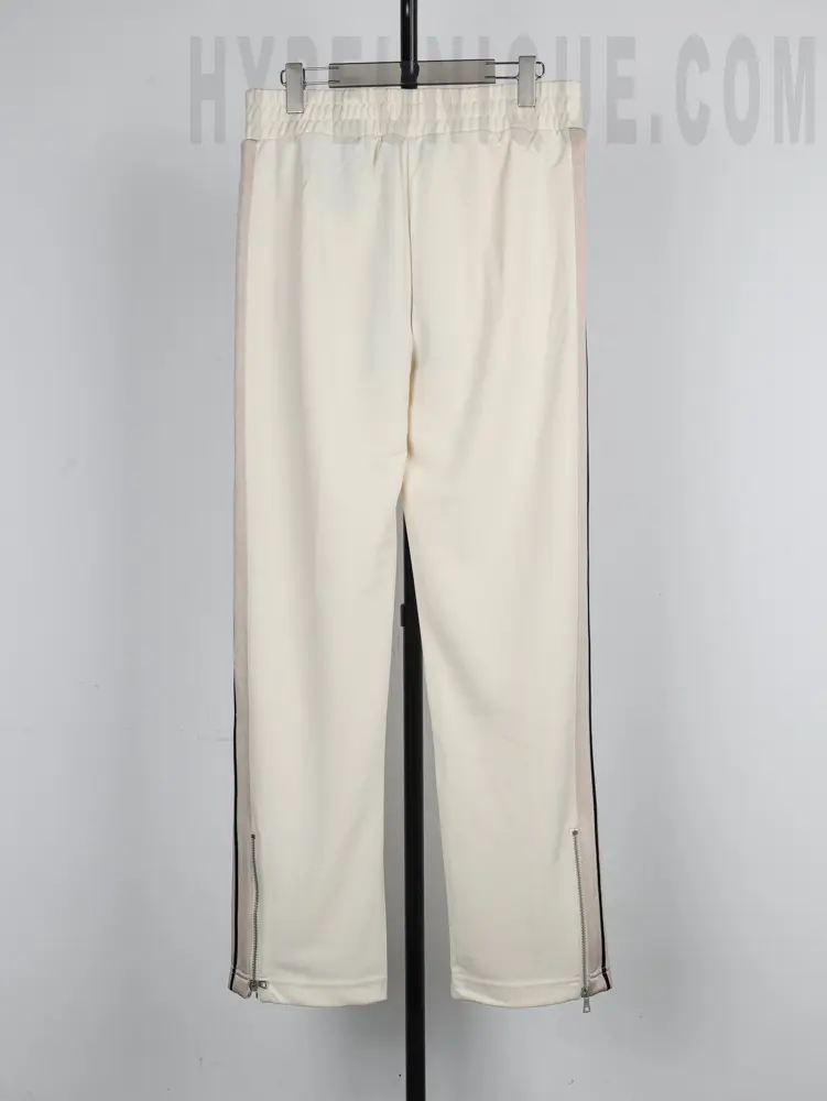 a white pants on a rack