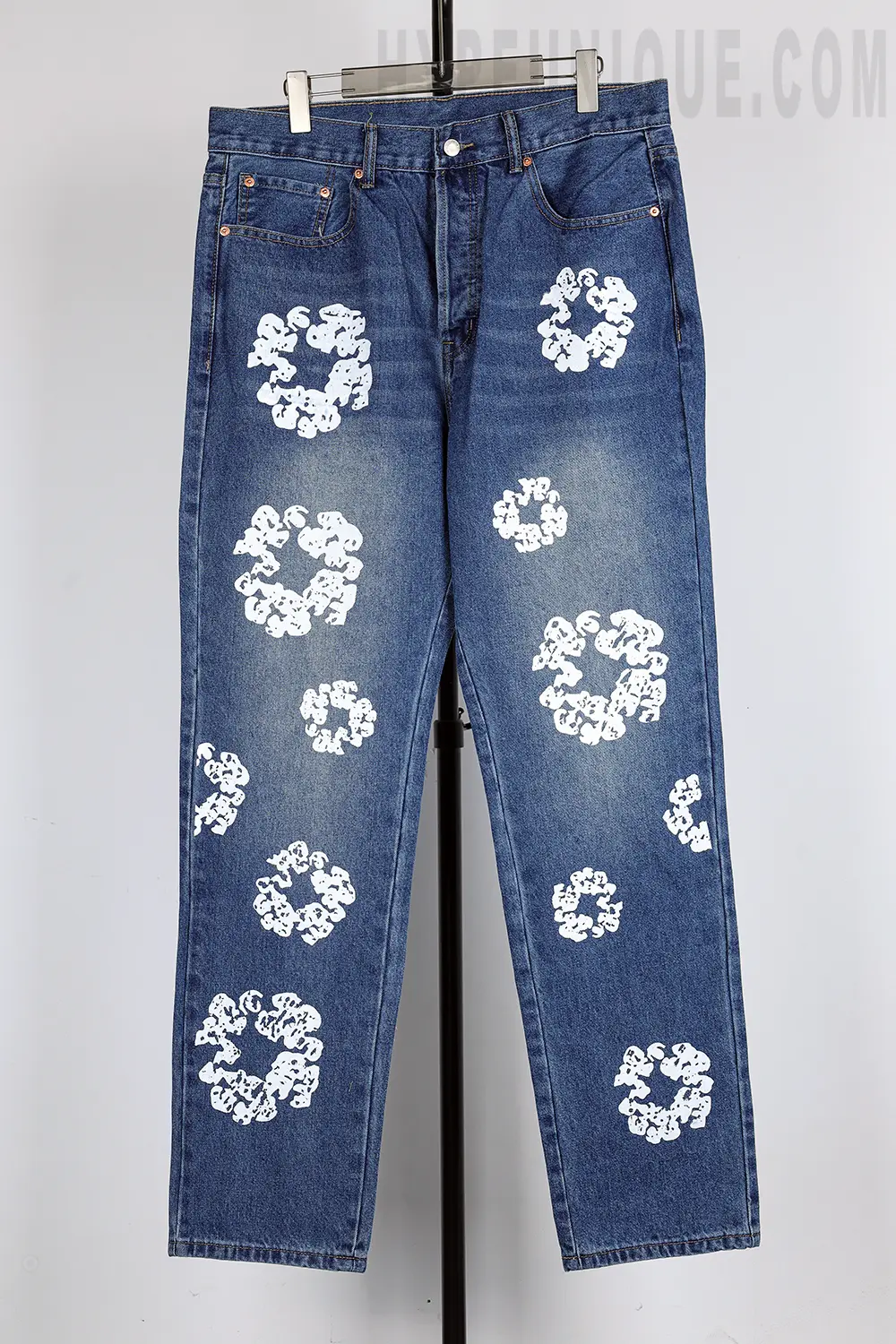 Denim Tears Kapok Print High Quality Jeans ‘Denim Blue'