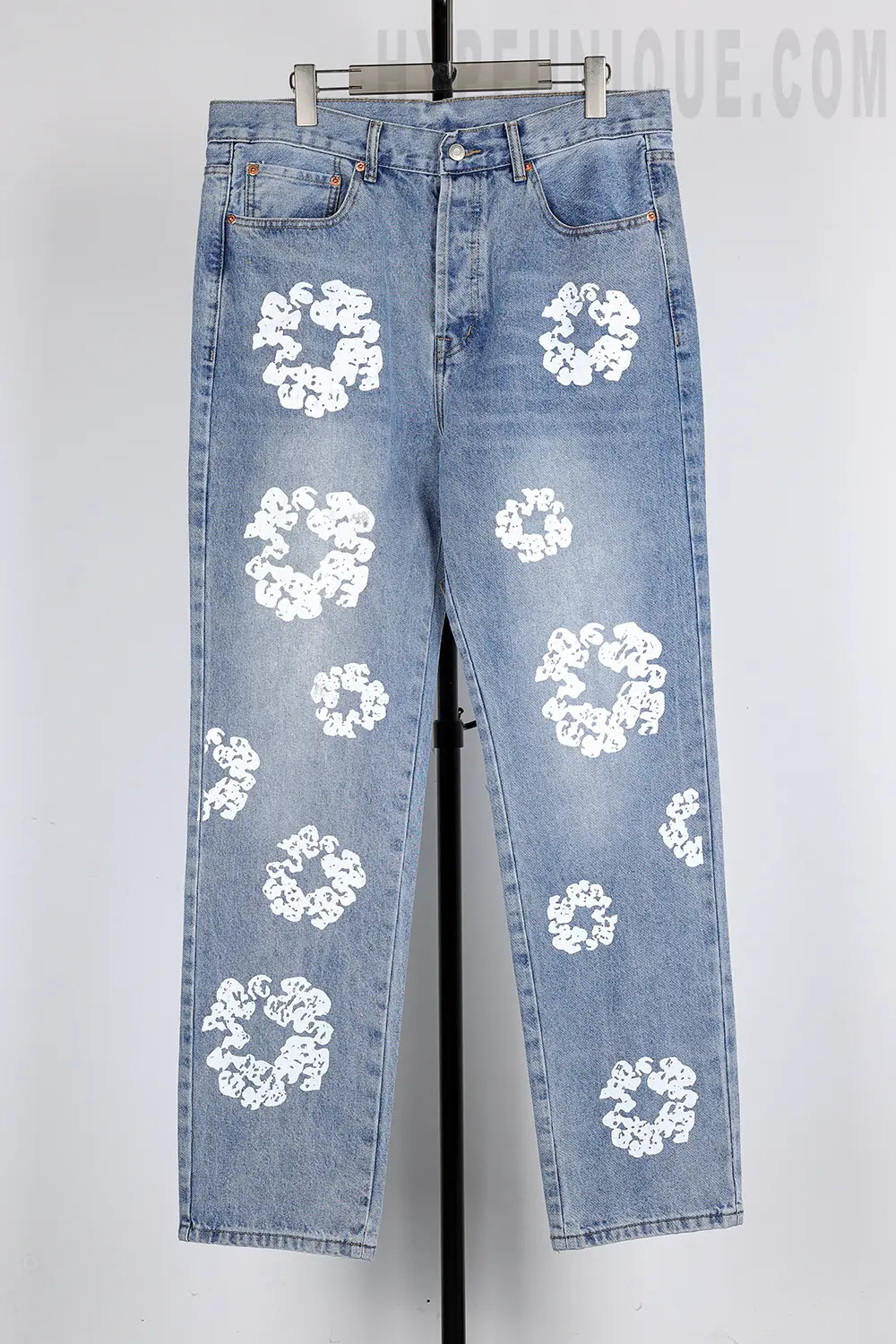 Denim Tears Kapok Print High Quality Jeans ‘Denim Blue'