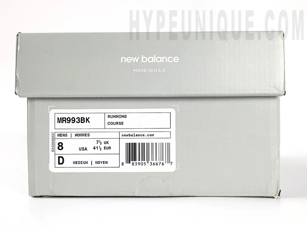 the gray new balance box