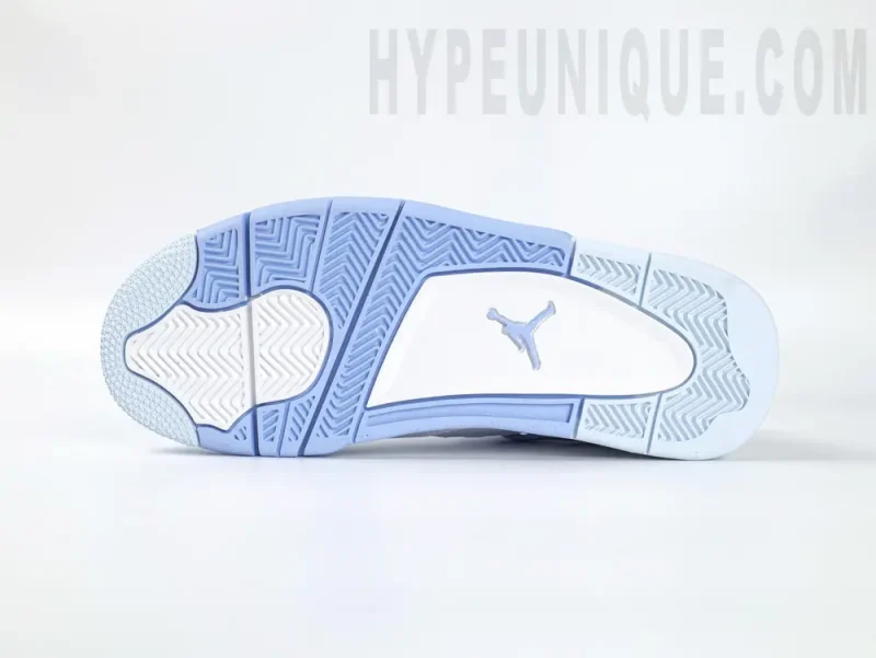 the blue outsole