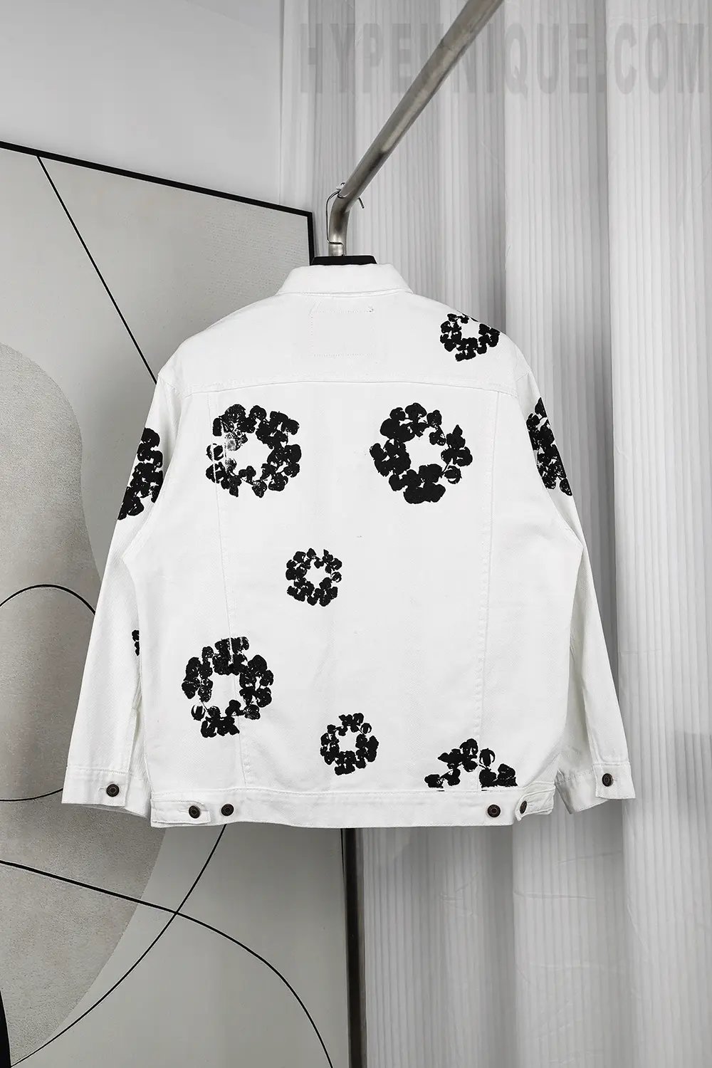 the back white