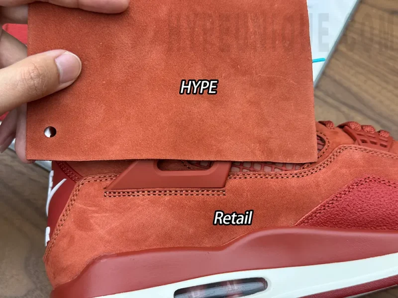 Upper material comparison
