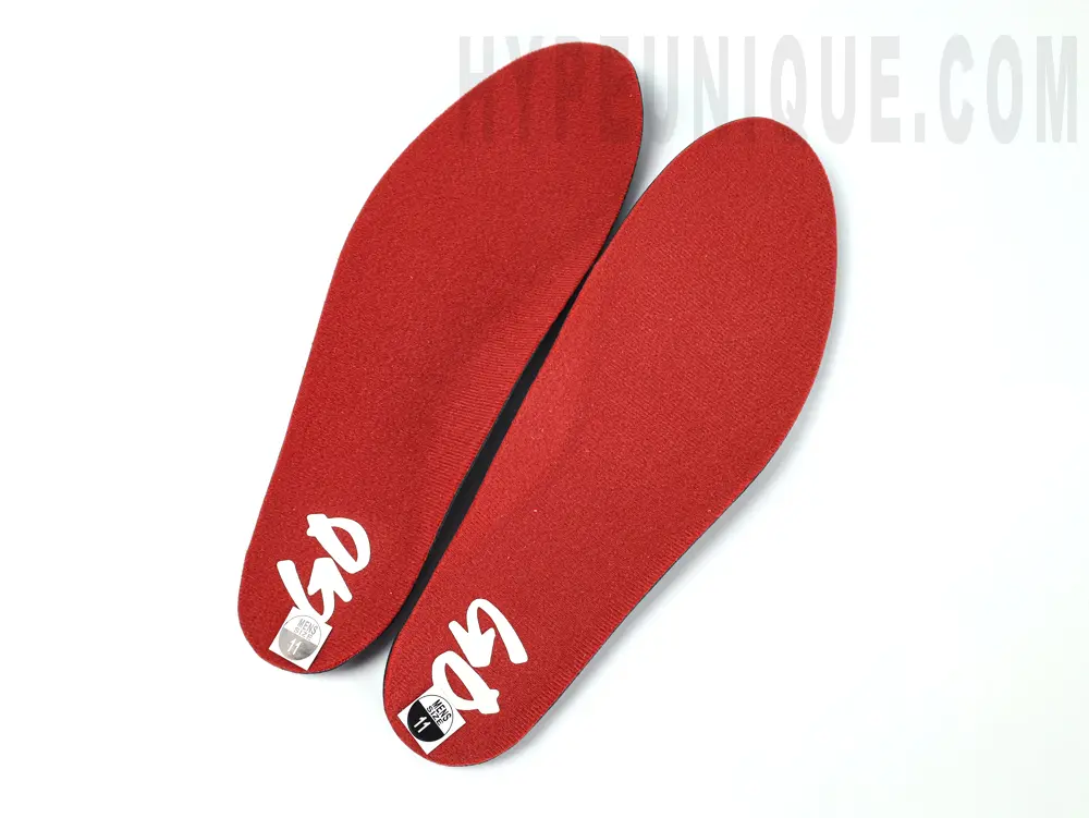 the red insole
