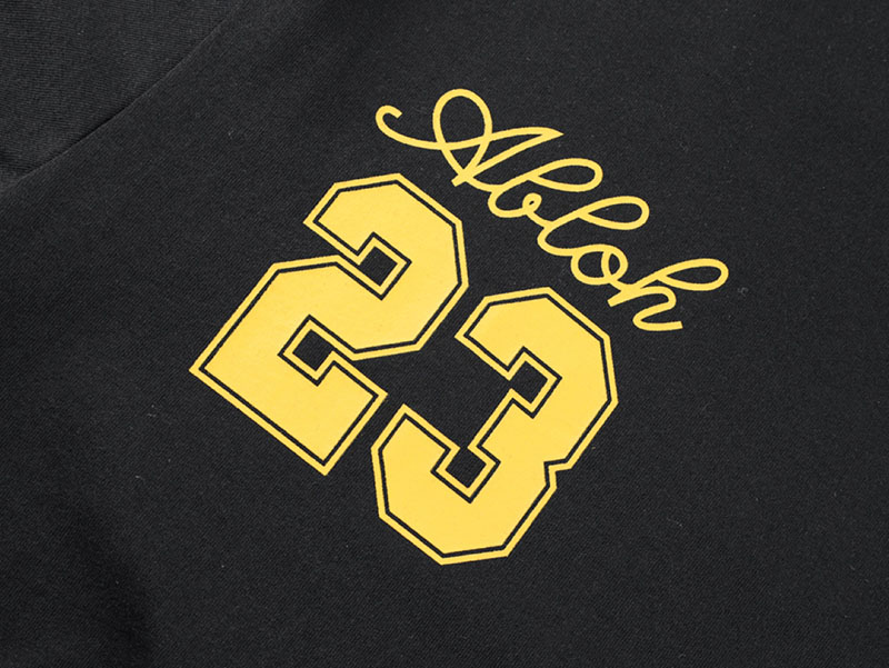 Off-White 23 Yellow Letter Print T-Shirt - Image 7