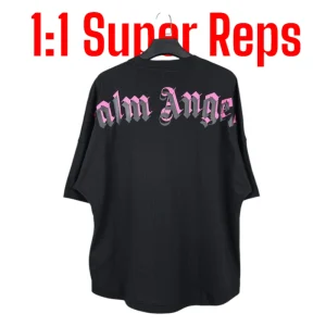 Palm Angels Doubled Logo Crewneck T-shirt