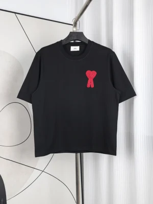 AMI Embroidered Heart T-Shirt
