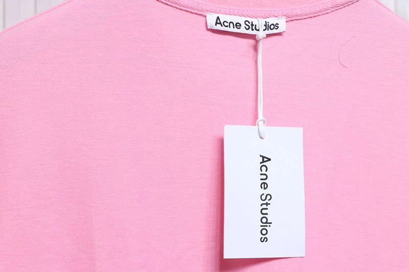 Acne Letter Embroidered T-Shirt