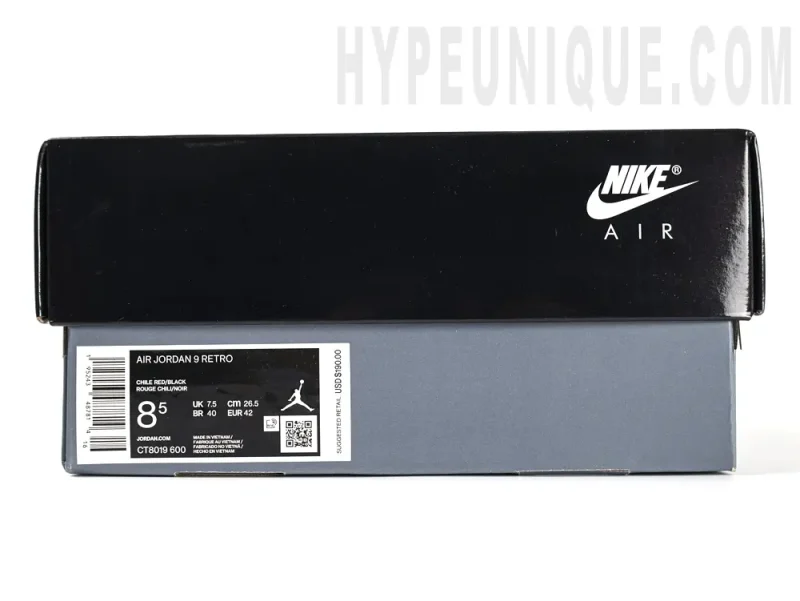 the white and shoe box