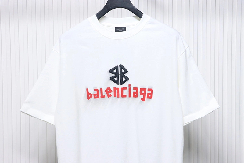 Embroidered 3D Ghosting Inkjet Logo T-Shirt