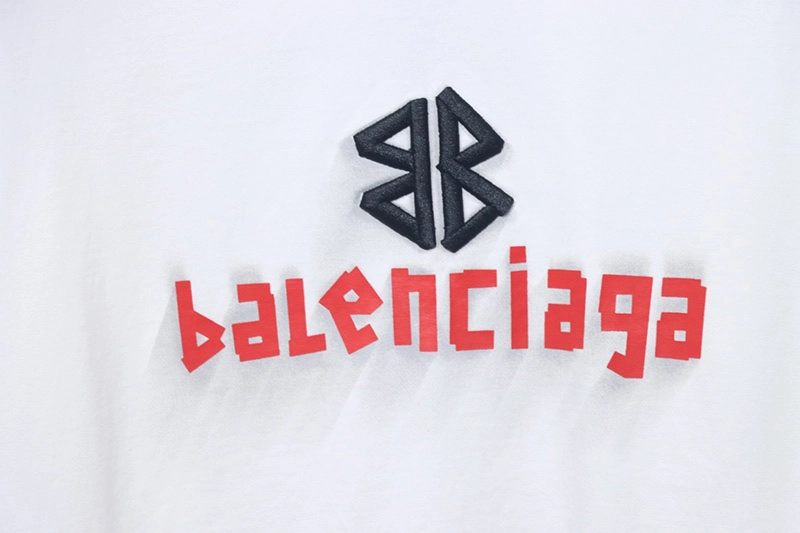 Embroidered 3D Ghosting Inkjet Logo T-Shirt