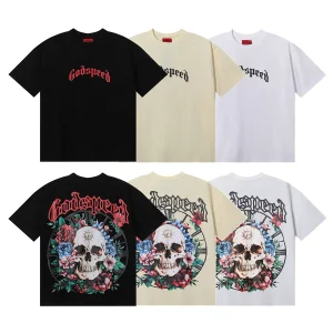 GodSpeed Skull Rose Tee