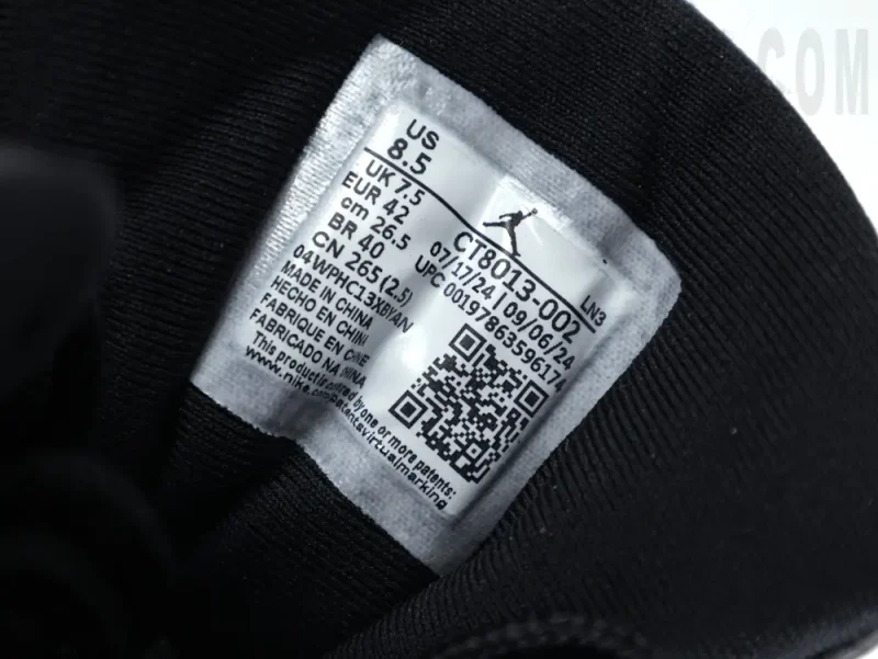 the shoe label