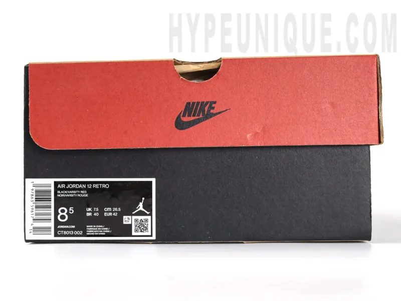 the jordan 12 box