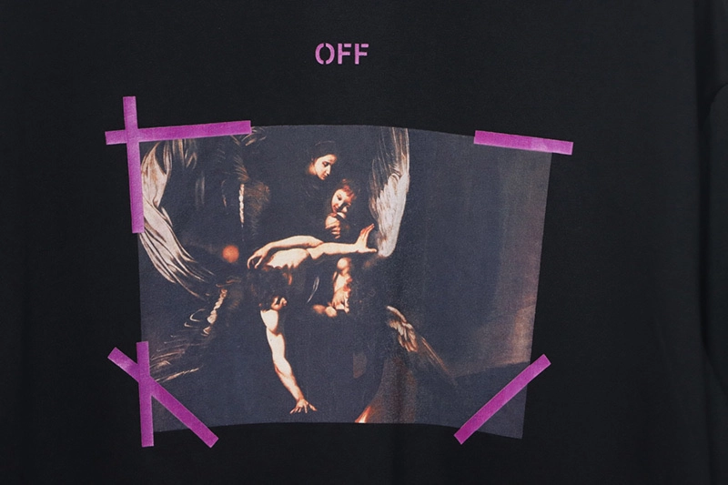 Off-White Caravaggio Purple Arrow T-Shirt