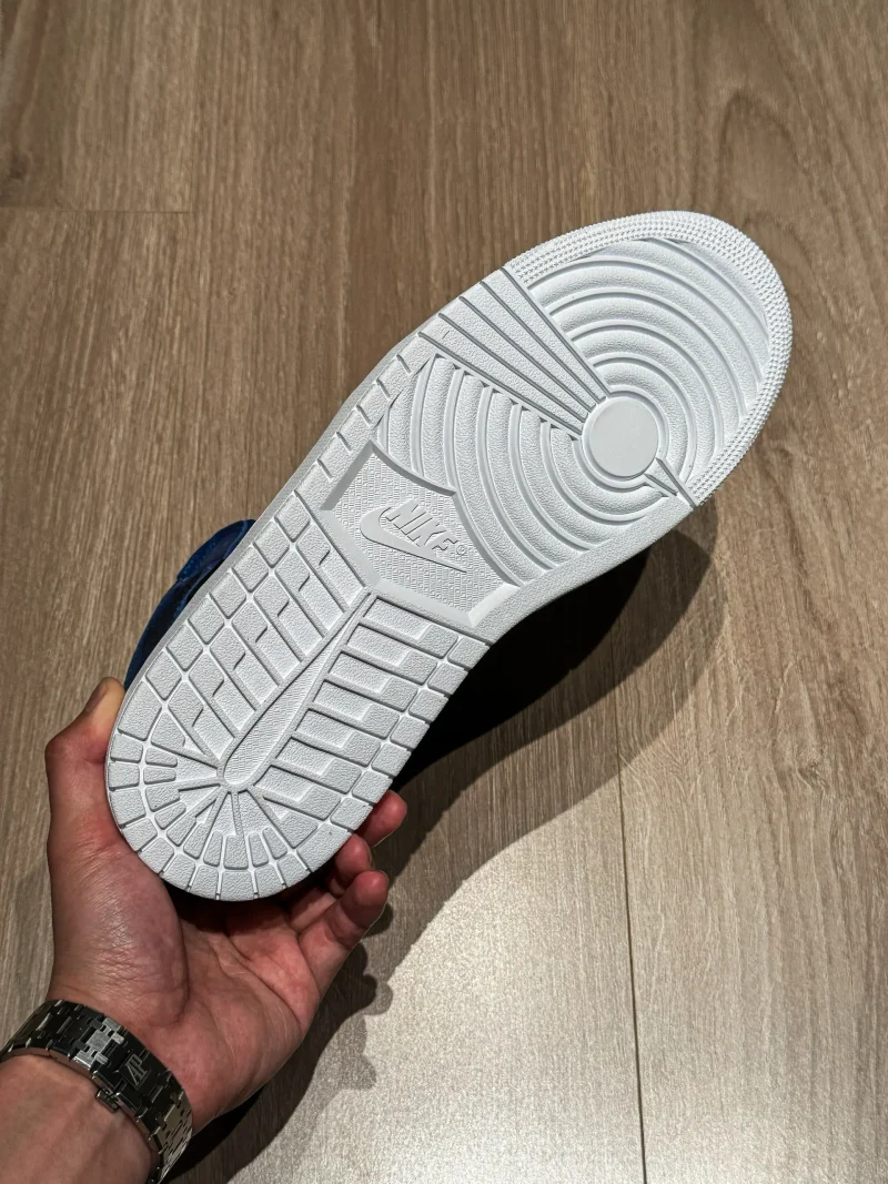 the white outsole