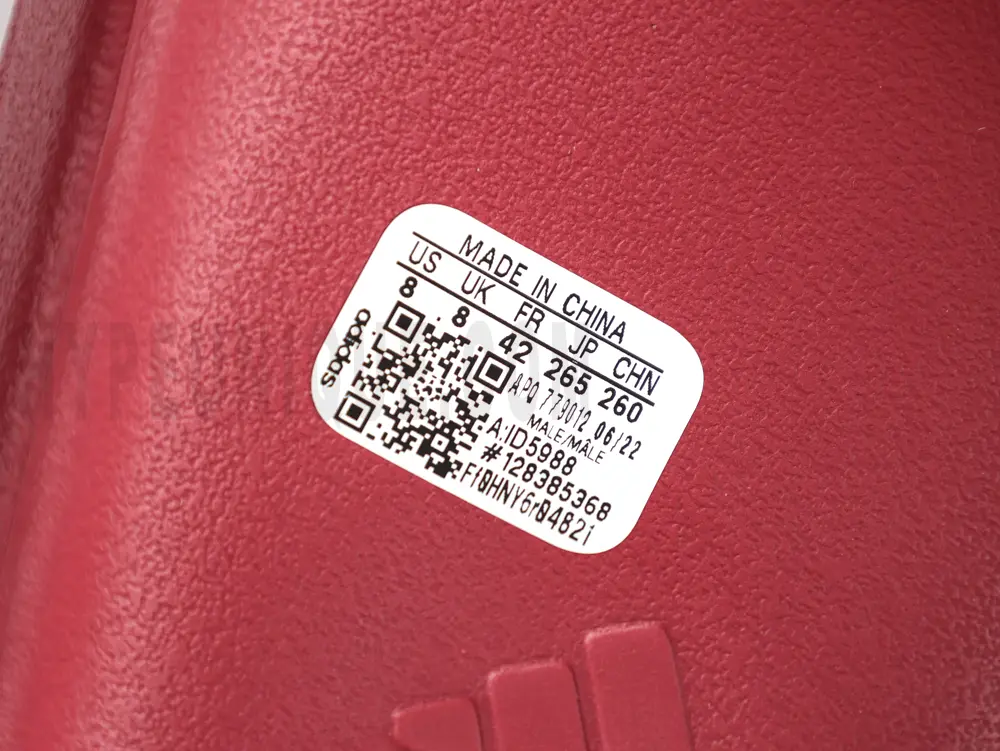 the size label