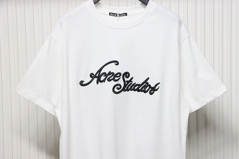 Acne Embroidered Logo T-Shirt