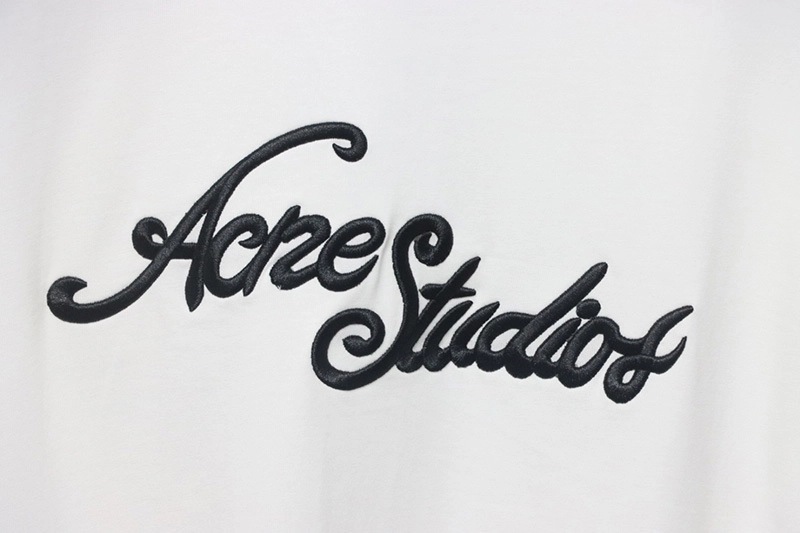 Acne Embroidered Logo T-Shirt