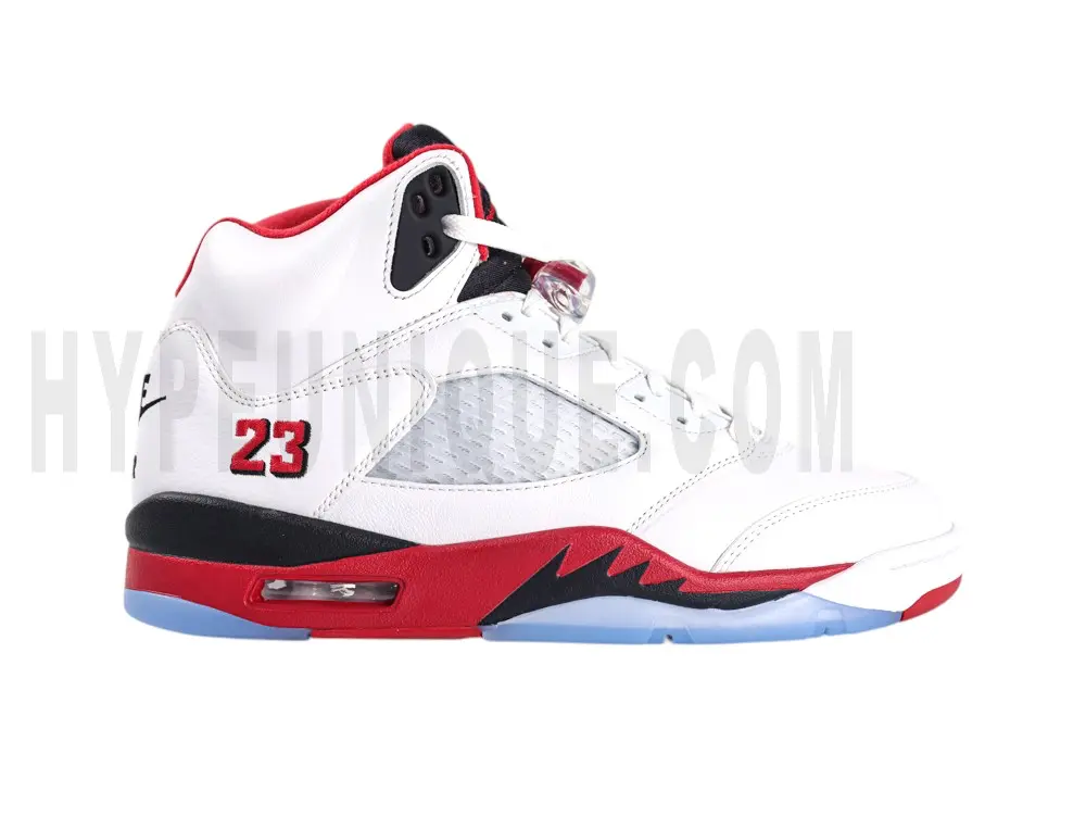 Air Jordan 5 “Fire Red” With Black Tongue