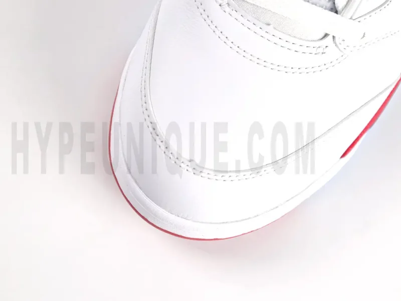 White toe cap