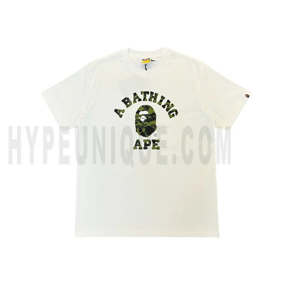 The white shirt with a green graphic