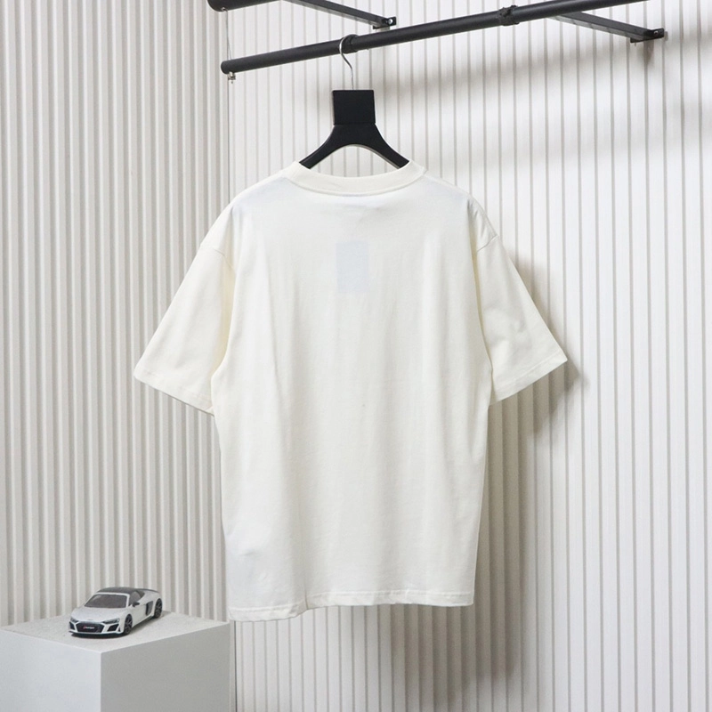 Hand-Painted BB Letter Logo Printed T-Shirt
