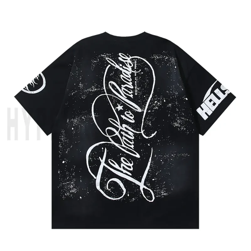 The back of the black clothes