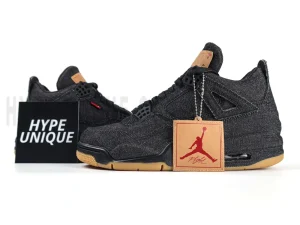 Li x Air Jordan 4 Retro 'Black Denim'