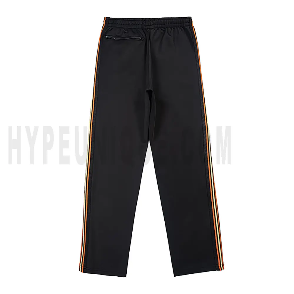 The back of the black pants