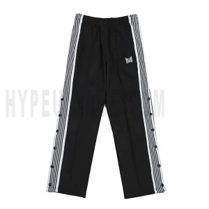 Needles Butterfly Embroidered Snap Button Pants