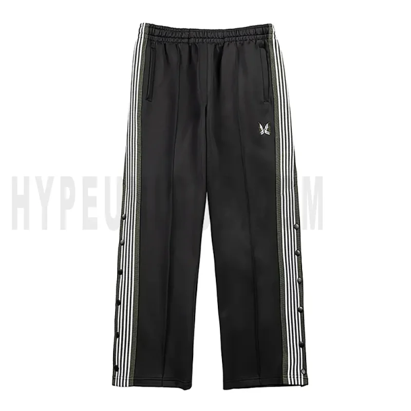 Needles Butterfly Embroidered Snap Button Pants