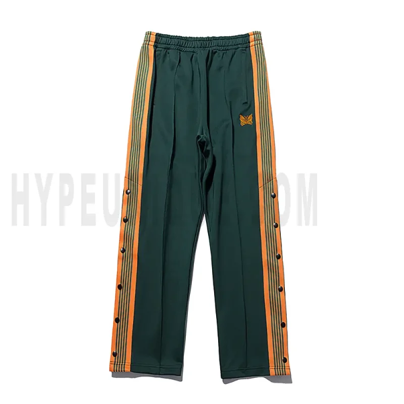 Needles Butterfly Embroidered Breasted pants