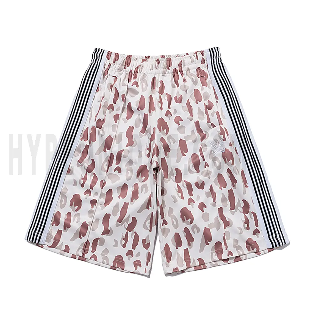 Needles Leopard-Print White Shorts