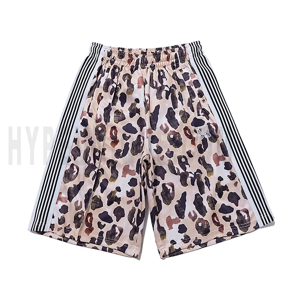 Needles Leopard-Print Black Shorts