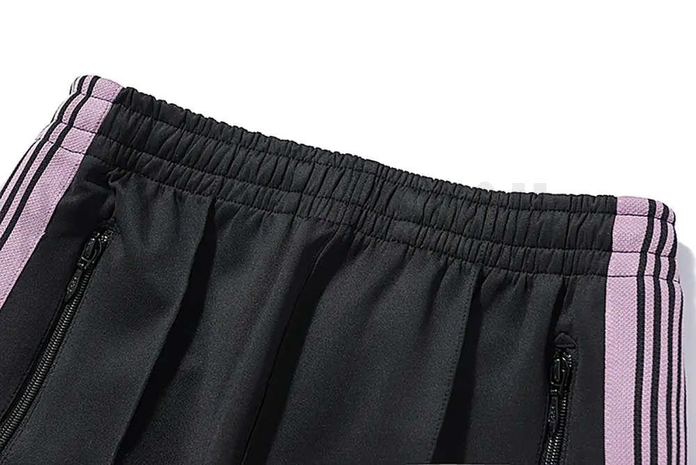 Back detail view of the black pants