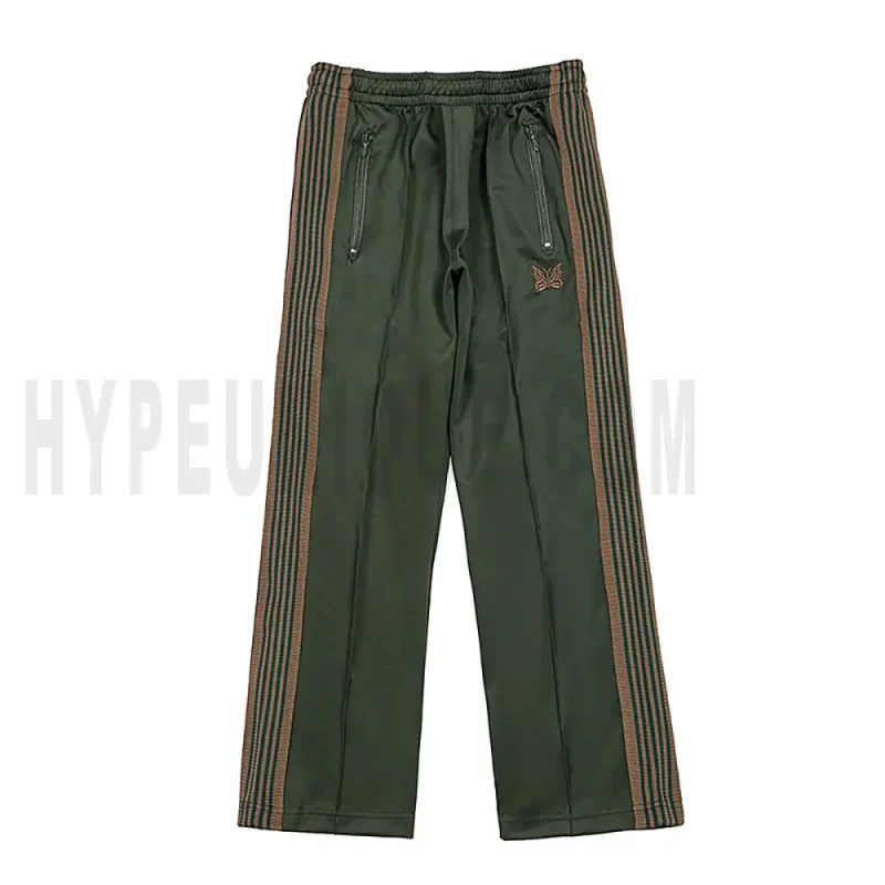 Needles Quality Embroidered Track Pants Classic Stripe Trousers