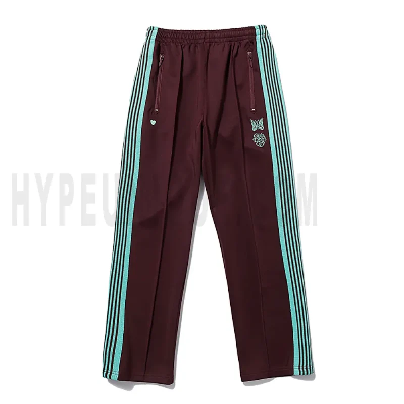 Needles × Girls Dont Cry Burgundy Track Pants