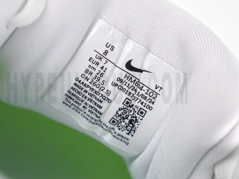 White tongue with logo.