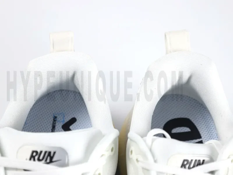 White textile buckle and tongue