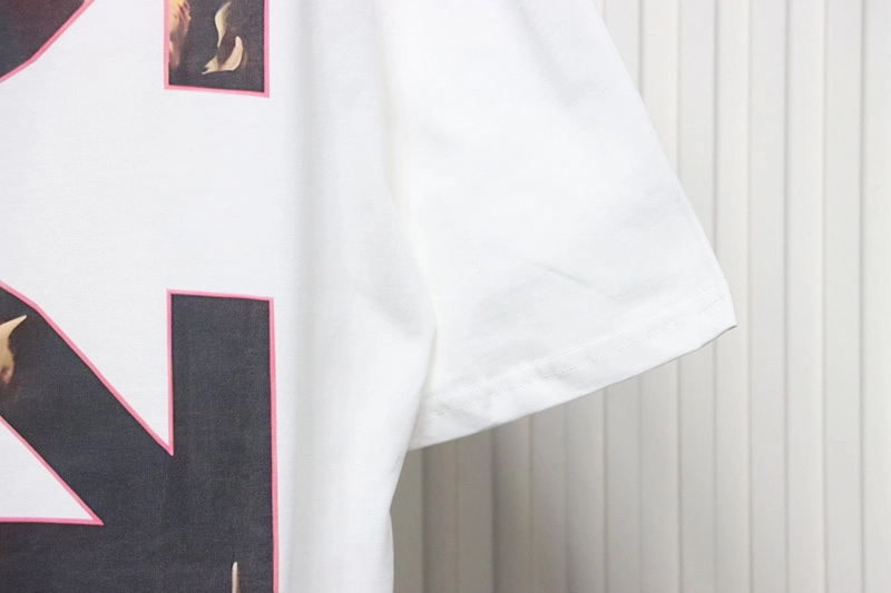 Off-White Blurred Oil Painting Arrow Print T-Shirt