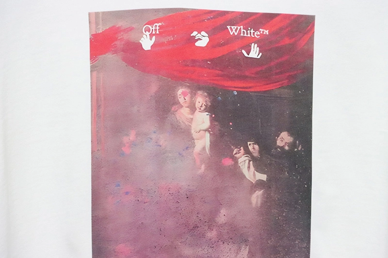 Off-White Blurred Oil Painting Arrow Print T-Shirt
