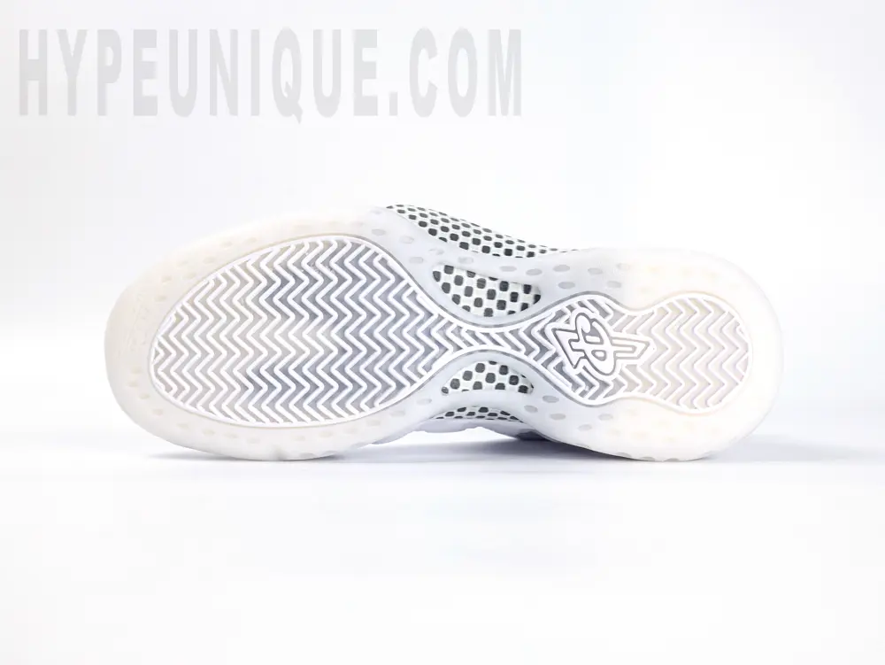 the white outsole
