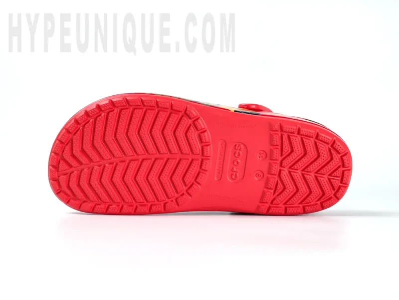 The red outsole